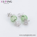 E-706 xuping moda más reciente diseño linterna forma diseño sintético zircon damas pendientes